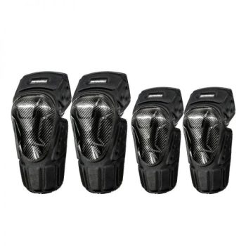 Motowolf Carbon Knee and Elbow Guards MDL1019