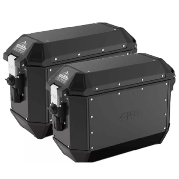 Monokey Trekker Alaska Side Cases With An Aluminium Finish Painted 36L